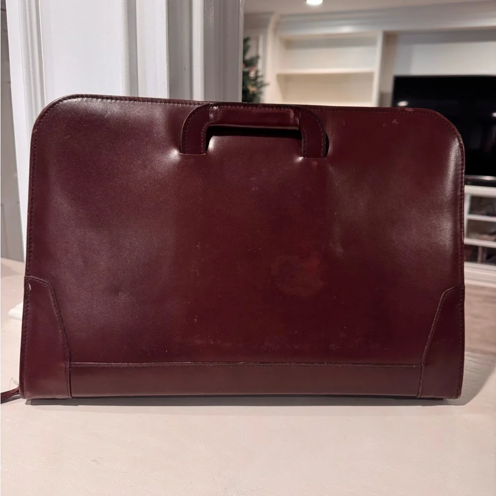 Elegant Brown Leather Men's portfolio